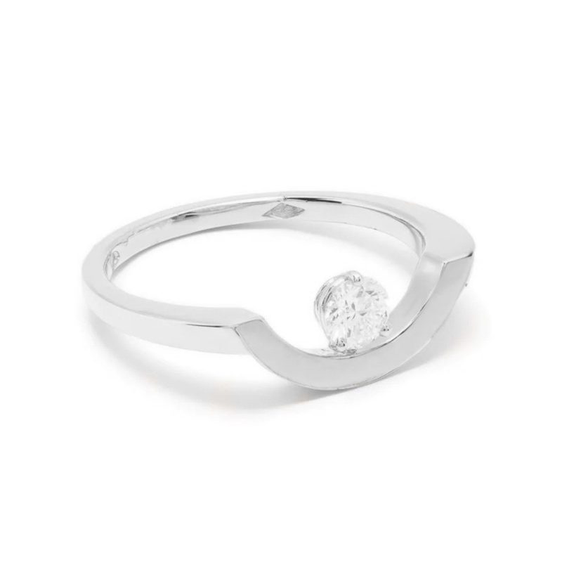 Bague Intrépide grand arc 0.25ct - Or blanc 18k – Image 3