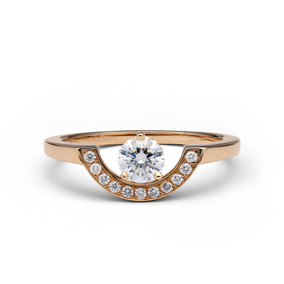 Bague_Intrepide_petit_arc_0.5ct_pavee_-_Or_rose_18k_-_diamant_ethique_-_Loyale_Paris