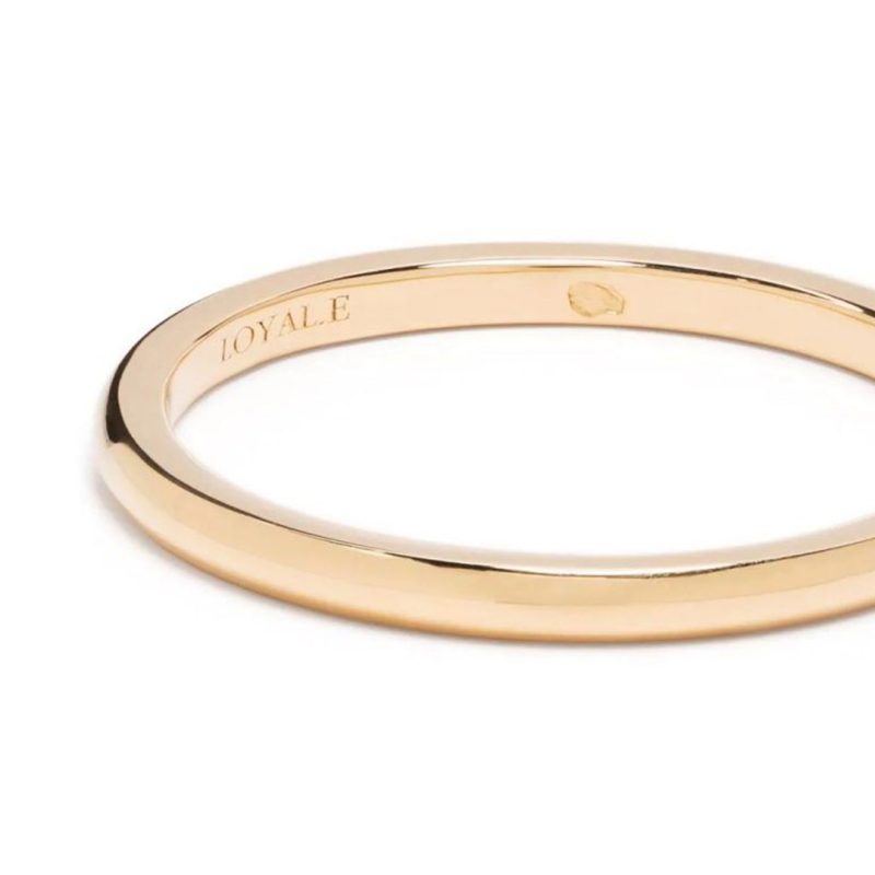 Union ring Absolu.e Signature 2mm - 18k yellow gold 4