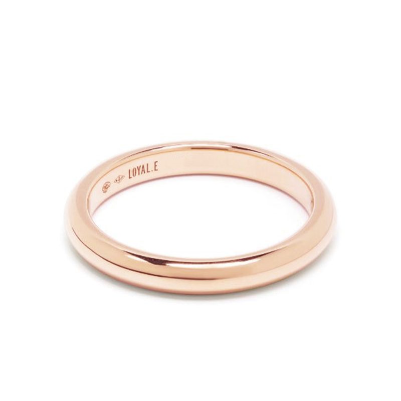 Union ring Absolu.e Signature 3mm - 18k rose gold 1