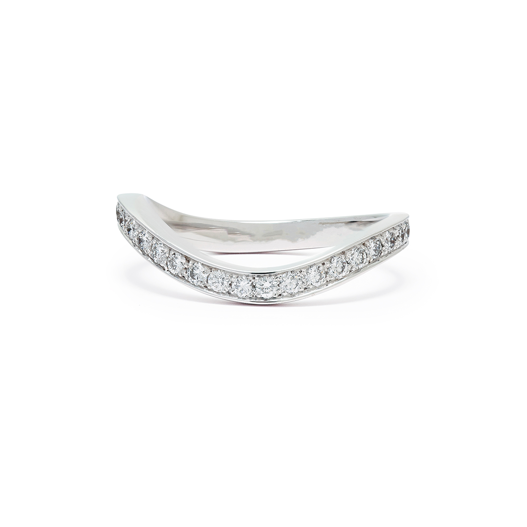 Union Ring Amour Éternel pavée - 18k white gold lab grown diamond loyale paris 1