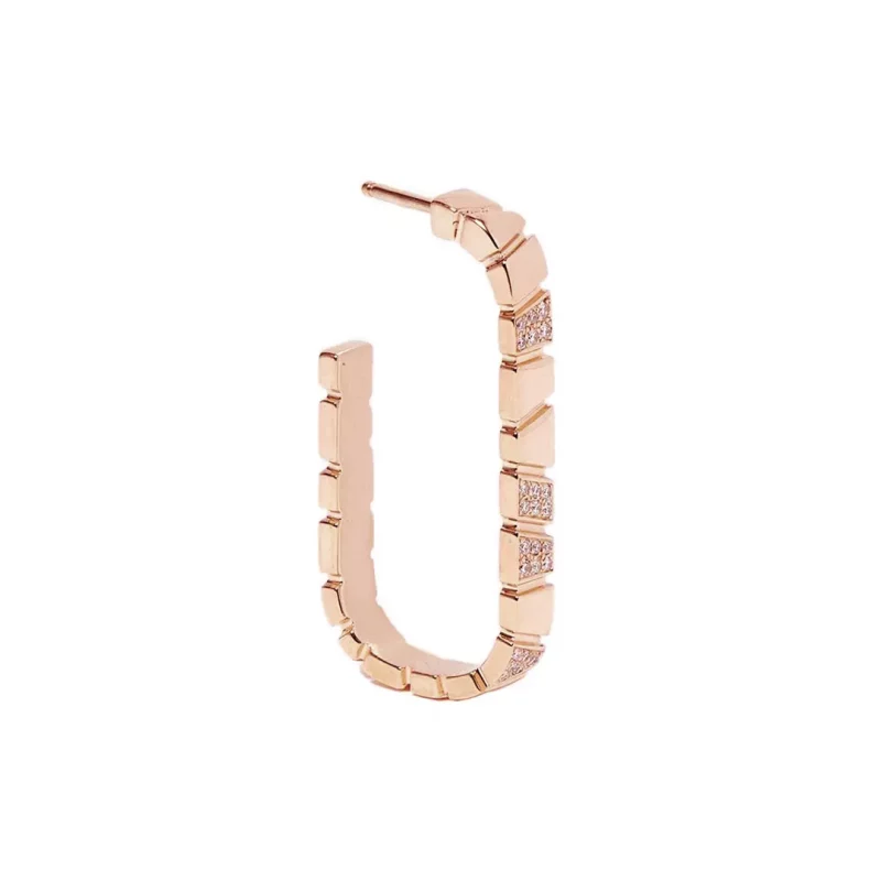 Earrings-Ride-Love-semi-pavees-Medium-18k-rose-gold