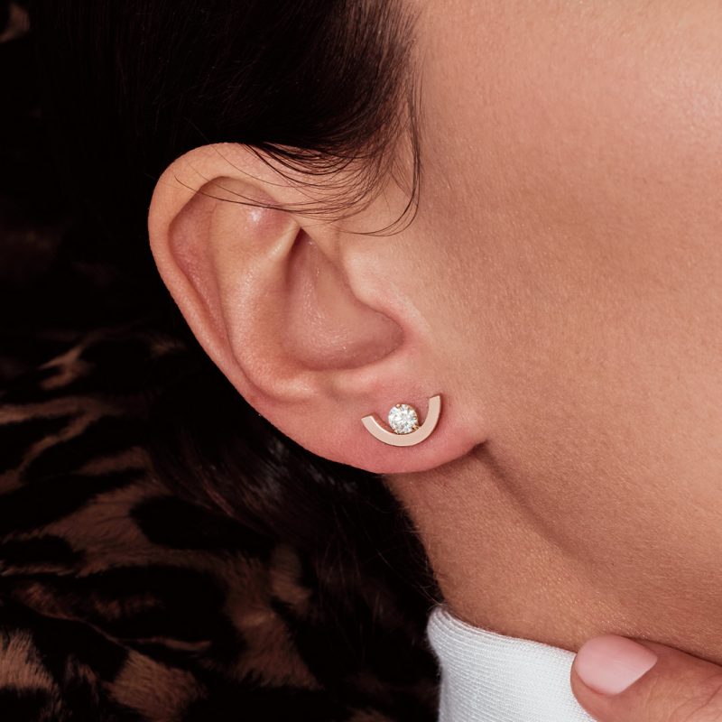 Boucles_d'oreilles_Intrepide_petit_arc_0.25ct_x2_pavee_-_Or_rose_18k_-_diamant_ethique_-_Loyale_Paris_-_2